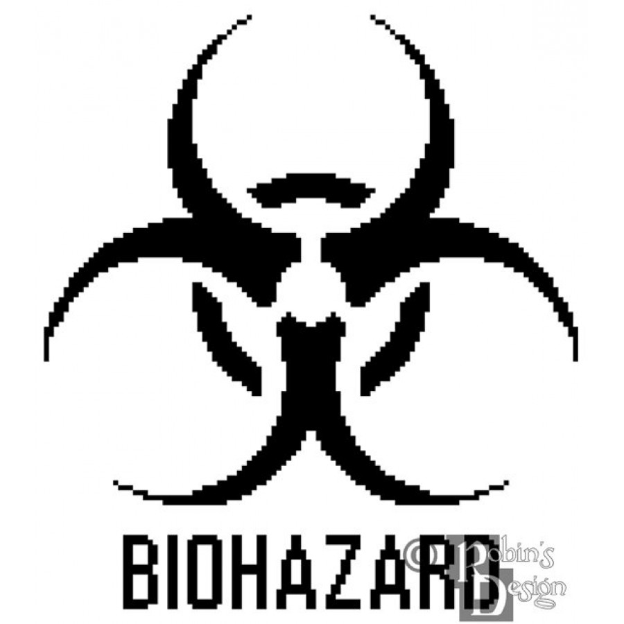 Biohazard Cross Stitch Pattern PDF Download