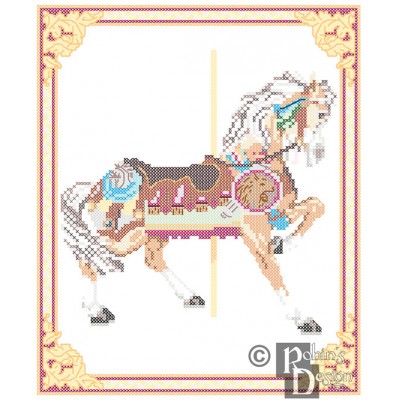 Carousel Horse Cross Stitch Pattern Philadelphia Toboggan Co. PDF Download