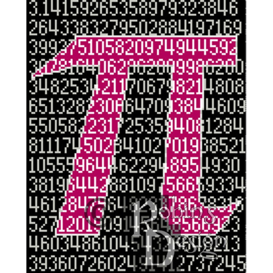 Pi Cross Stitch Pattern PDF Download