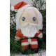Santa Claus Doll 3D Cross Stitch Sewing Pattern PDF Download