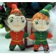 Santa's Elves Dolls 3D Two Cross Stitch Sewing Patterns PDF Download