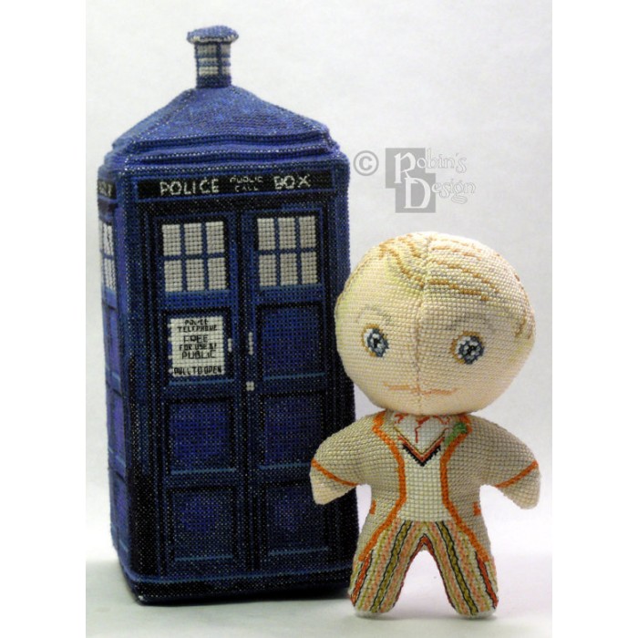 The Fifth Doctor Doll 3D Cross Stitch Sewing Pattern PDF Download