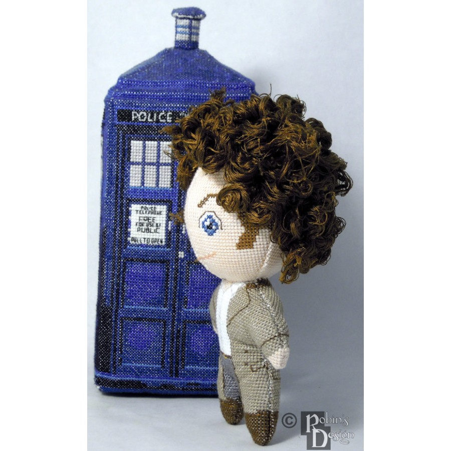 The Fourth Doctor Doll 3D Cross Stitch Sewing Pattern PDF Download
