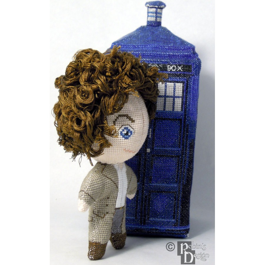 The Fourth Doctor Doll 3D Cross Stitch Sewing Pattern PDF Download