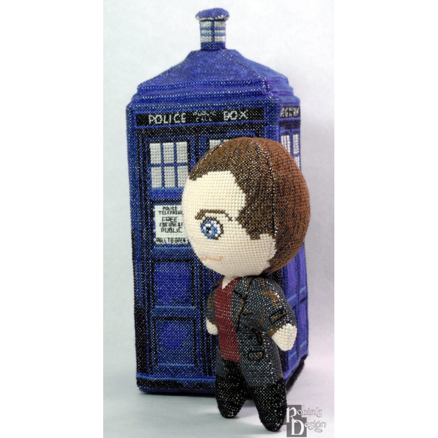The Ninth Doctor Doll 3D Cross Stitch Sewing Pattern PDF Download