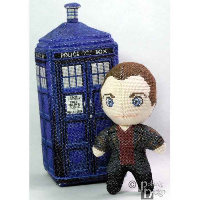 The Ninth Doctor Doll 3D Cross Stitch Sewing Pattern PDF Download