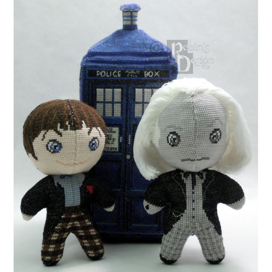 The Second Doctor Doll in Color 3D Cross Stitch Sewing Pattern PDF Download