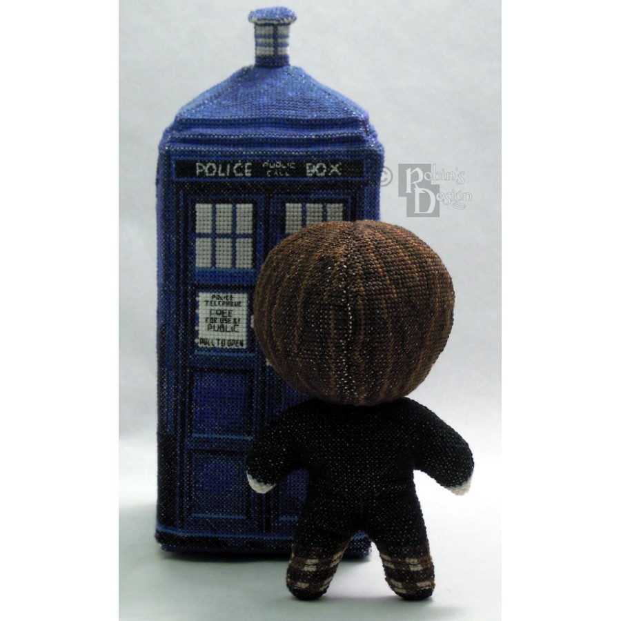 The Second Doctor Doll in Color 3D Cross Stitch Sewing Pattern PDF Download