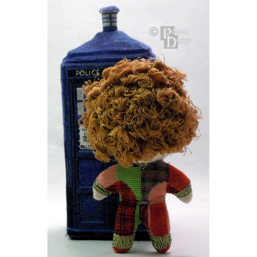The Sixth Doctor Doll 3D Cross Stitch Sewing Pattern PDF Download