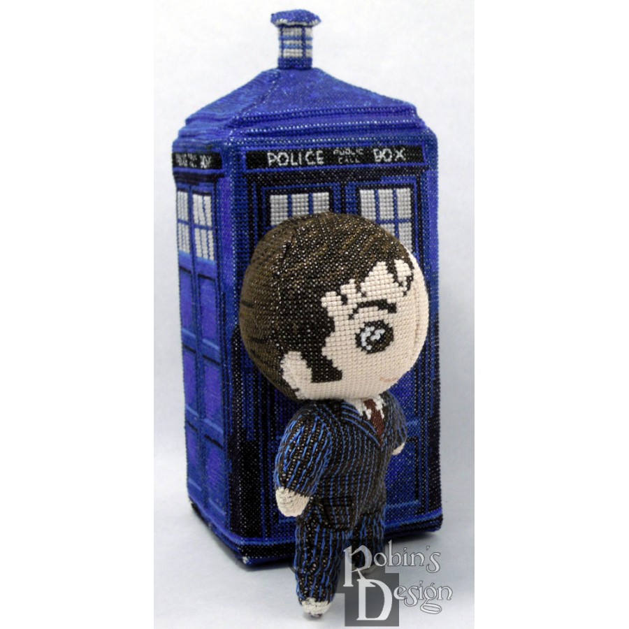 The Tenth Doctor Doll 3D Cross Stitch Sewing Pattern PDF Download