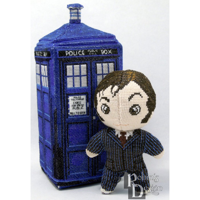 The Tenth Doctor Doll 3D Cross Stitch Sewing Pattern PDF Download