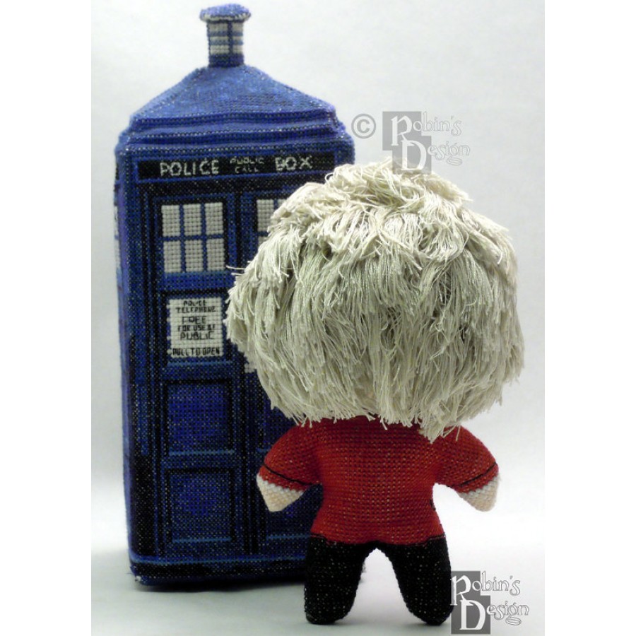 The Third Doctor Doll 3D Cross Stitch Sewing Pattern PDF Download