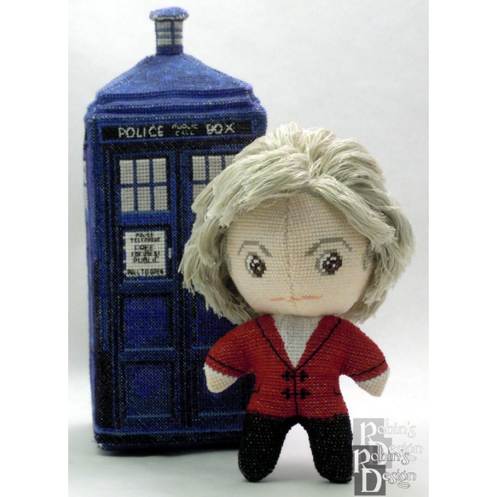 The Third Doctor Doll 3D Cross Stitch Sewing Pattern PDF Download