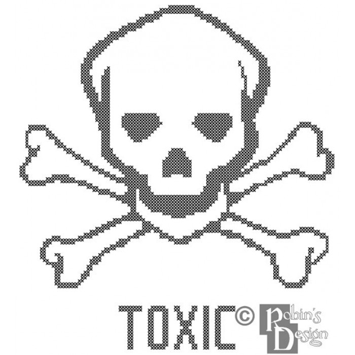 Toxic Cross Stitch Pattern PDF Download