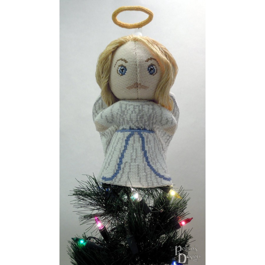 Traditional Angel Doll/Tree Topper 3D Cross Stitch Sewing Pattern PDF