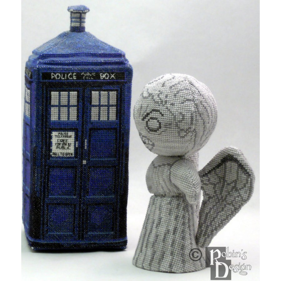 Weeping Angel Doll/Tree Topper 3D Cross Stitch Sewing Pattern PDF Download