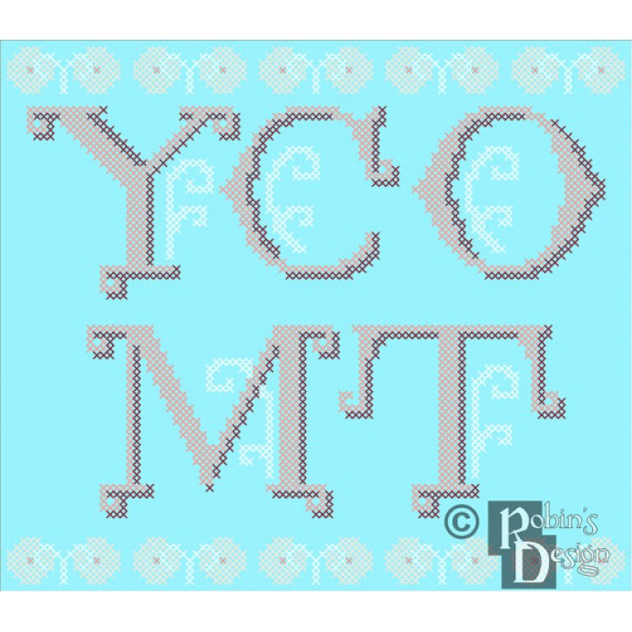 YCOMT Cross Stitch Pattern PDF Download