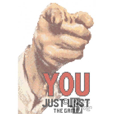 You Just Lost The Game Cross Stitch Pattern PDF Download