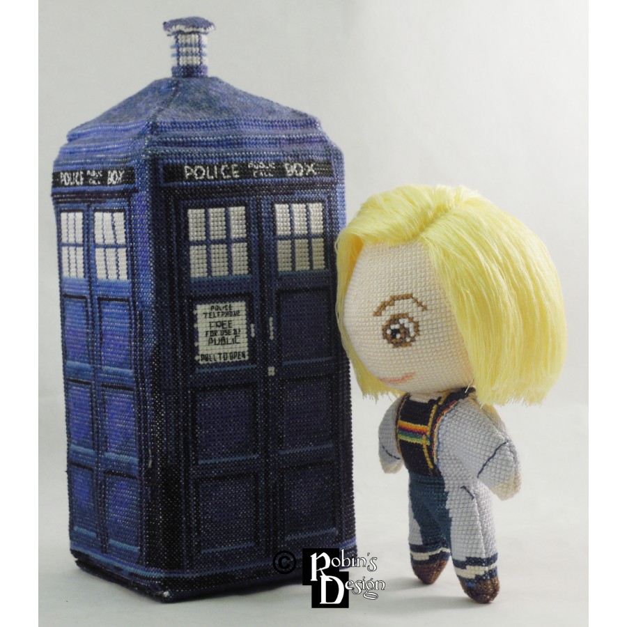 The Thirteenth Doctor Doll 3D Cross Stitch Sewing Pattern PDF Download