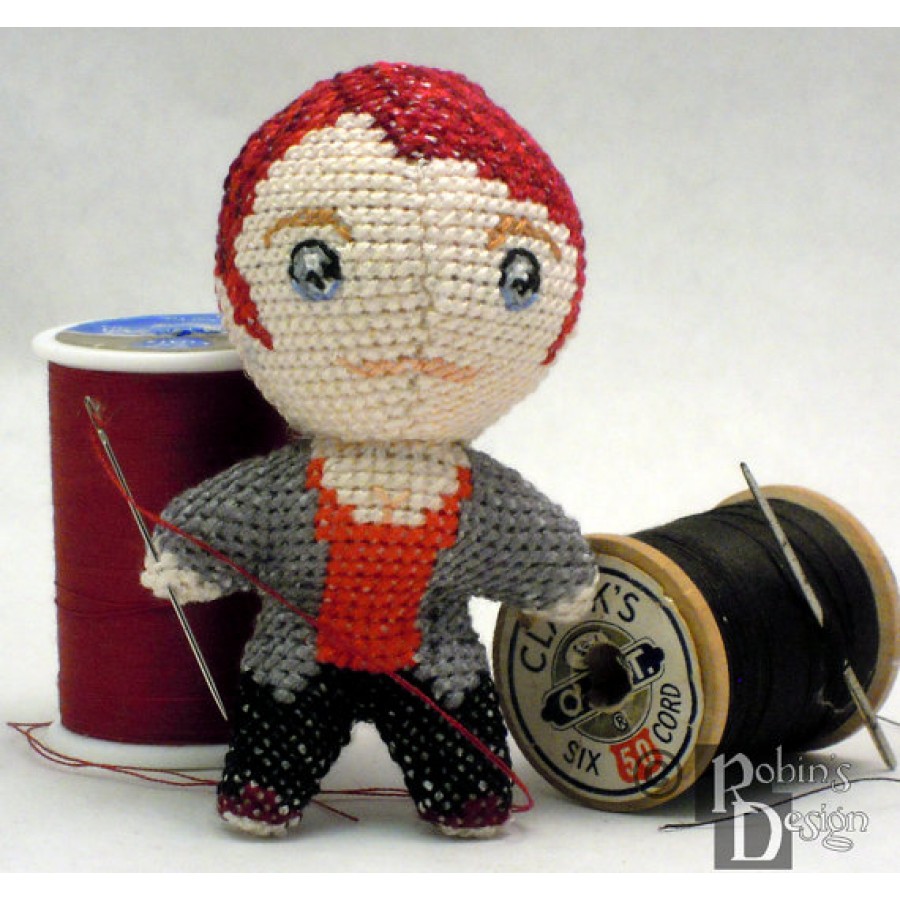 Custom Mini Doll Cross Stitch Sewing Pattern from Your Photo PDF
