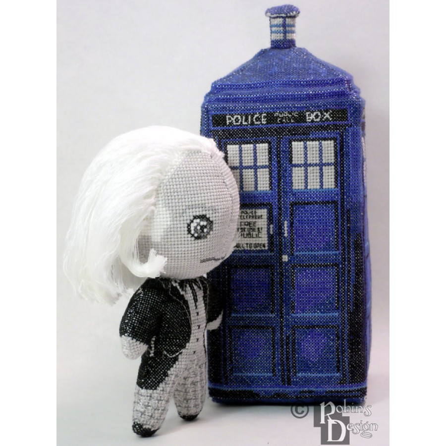 The First Doctor Doll in Color 3D Cross Stitch Sewing Pattern PDF Download