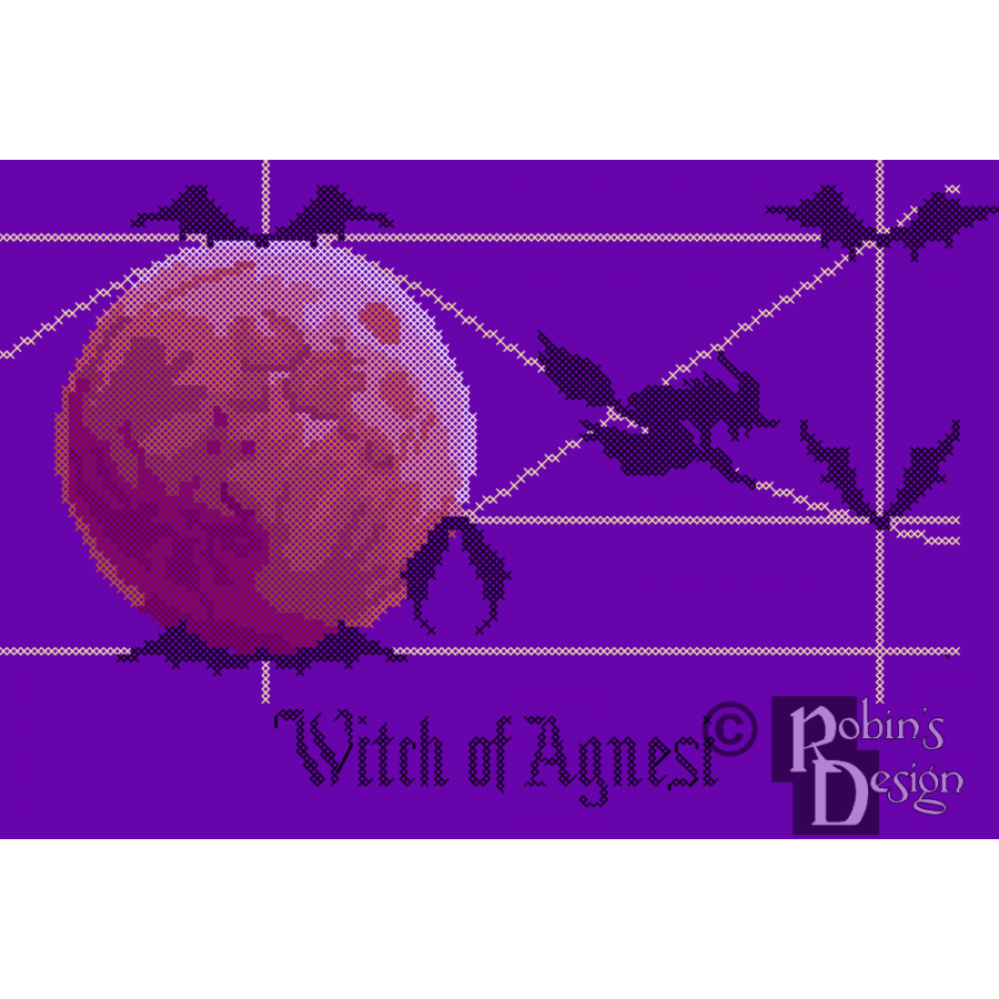 Witch of Agnesi Cross Stitch Pattern PDF Download