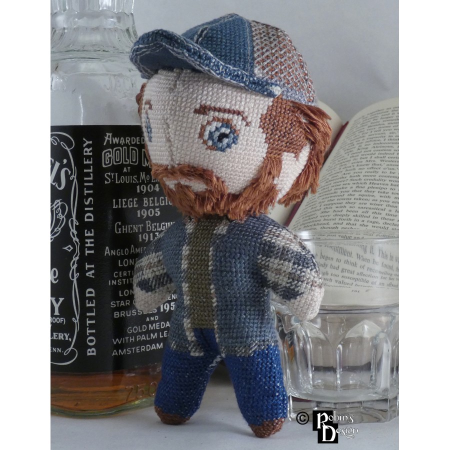 Bobby Singer Doll 3D Cross Stitch Sewing Pattern PDF Download