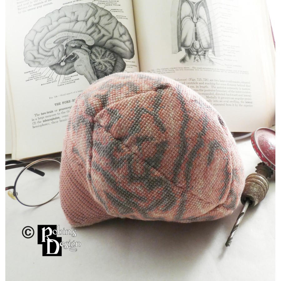 Human Brain 3D Cross Stitch Sewing Pattern PDF Download