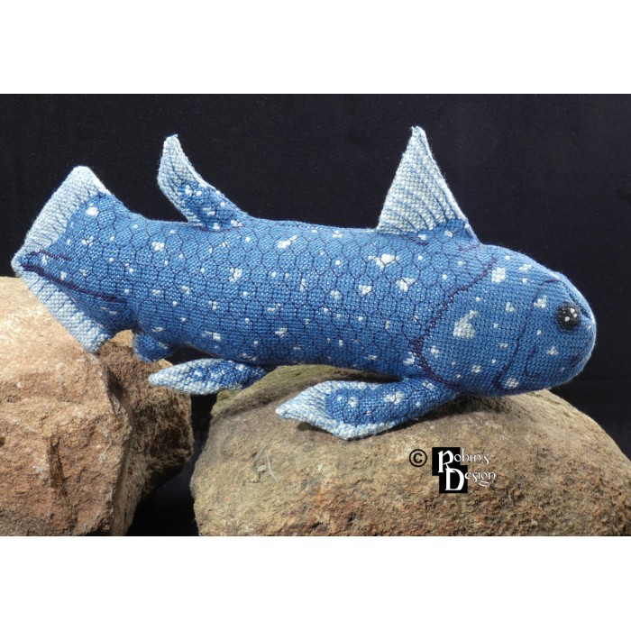 Coelacath Doll 3D Cross Stitch Animal Sewing Pattern PDF Download