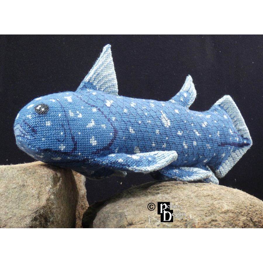 Coelacath Doll 3D Cross Stitch Animal Sewing Pattern PDF Download