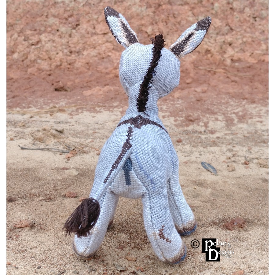 Omi the Donkey Doll 3D Cross Stitch Animal Sewing Pattern PDF Download