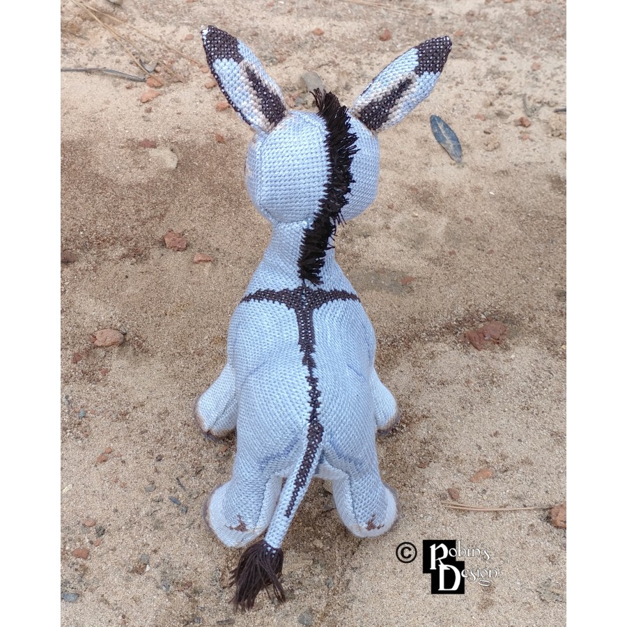 Omi the Donkey Doll 3D Cross Stitch Animal Sewing Pattern PDF Download