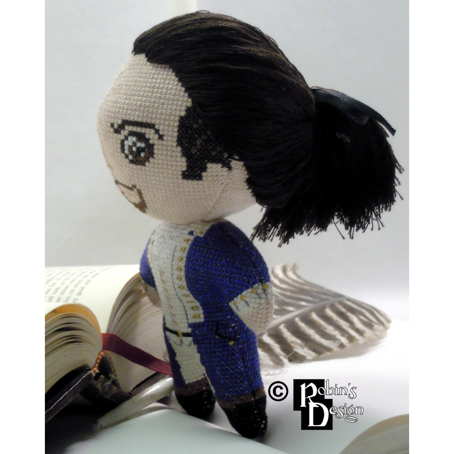 Alexander Hamilton the Musical Version Doll 3D Cross Stitch Sewing Pattern PDF Download