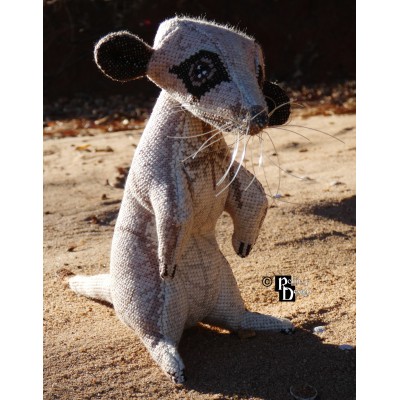 Argus the Meerkat Doll 3D Cross Stitch Animal Sewing Pattern PDF Download