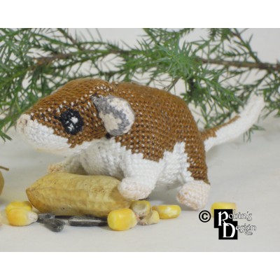 Squirt the Deer Mouse Doll 3D Cross Stitch Animal Sewing Pattern PDF Download