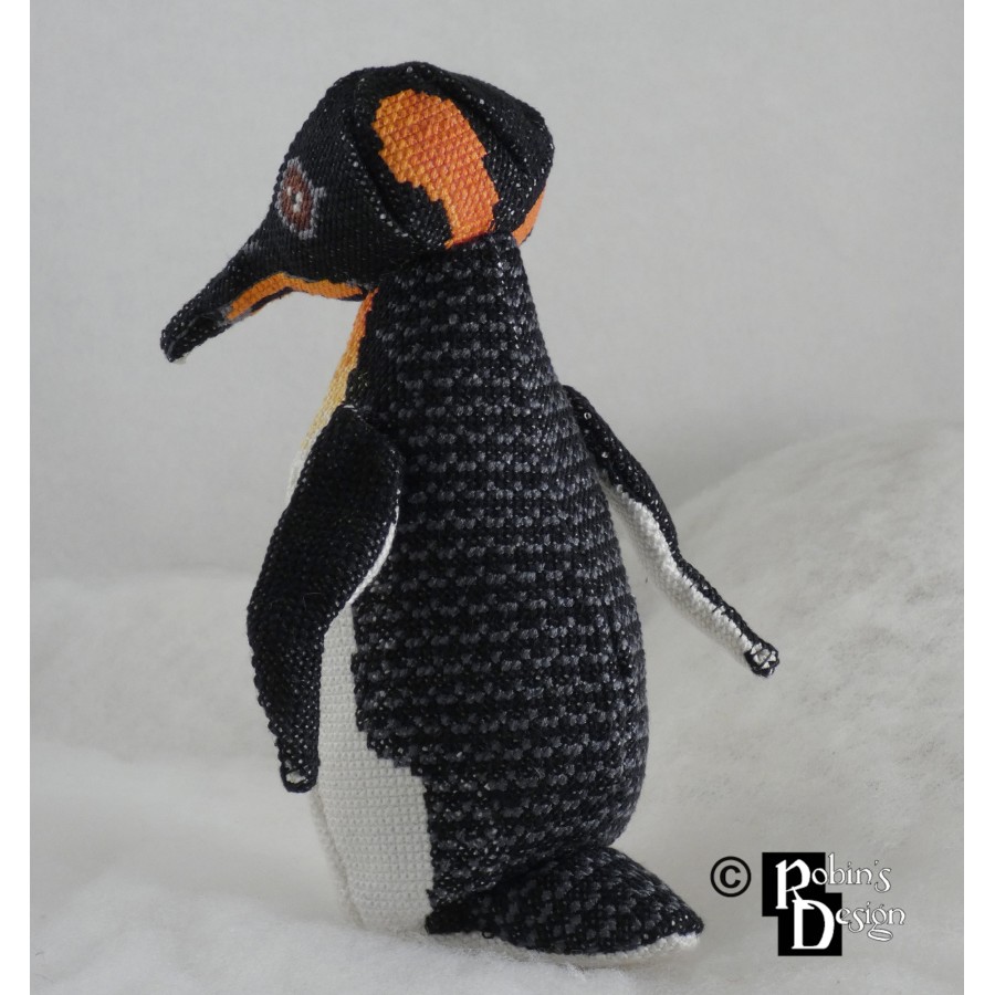 Benedict the Penguin Doll 3D Cross Stitch Animal Sewing Pattern PDF Download