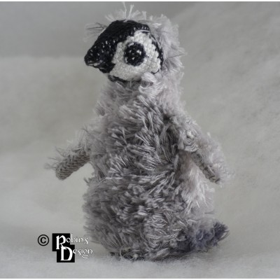 Floof the Baby Penguin Doll 3D Cross Stitch Animal Sewing Pattern PDF Download