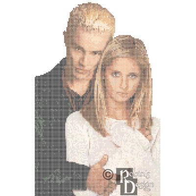 Buffy the Vampire Slayer and Spike Cross Stitch Pattern PDF Download