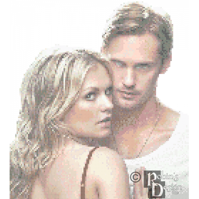 Sookie Stackhouse and Eric Northman Cross Stitch Pattern PDF Download