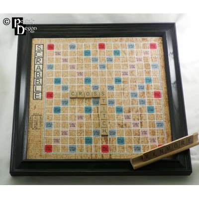 Scrabble Game Board Cross Stitch Pattern PDF Download 