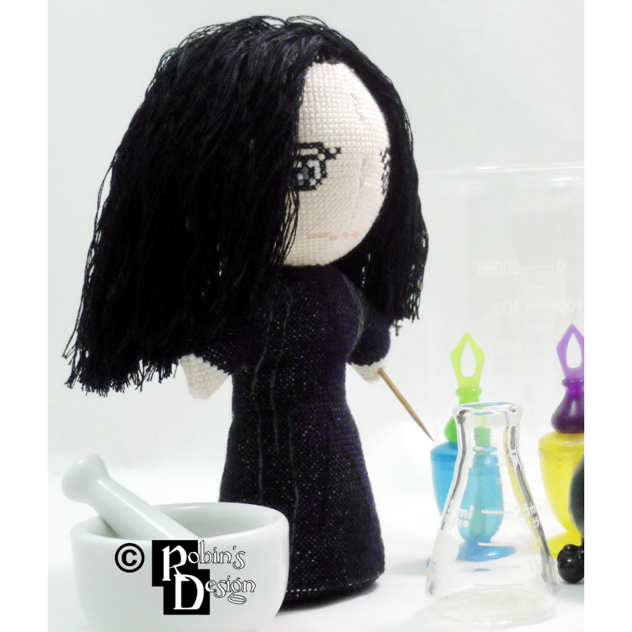 Severus Snape Doll 3D Cross Stitch Sewing Pattern PDF Download