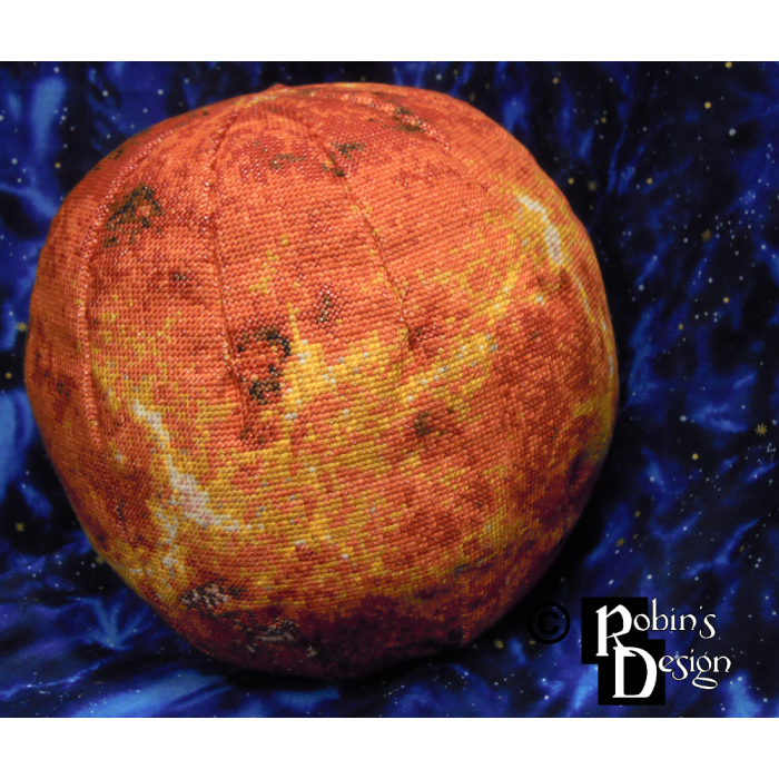 Venus Globe 3D Cross Stitch Sewing Pattern PDF Download