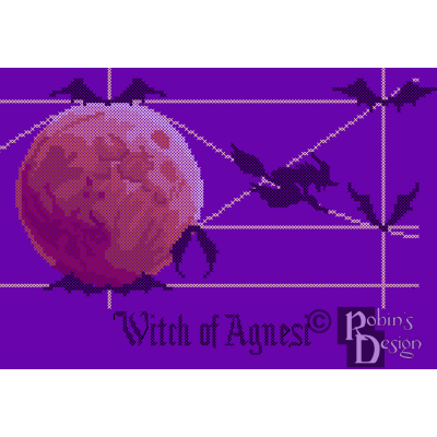 Witch of Agnesi Cross Stitch Pattern PDF Download